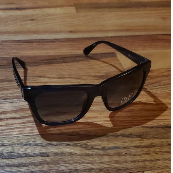 NEW! Designer Diane von Furstenberg LEAH 54mm Studded Sunglasses Cosmic Cobalt main image 5
